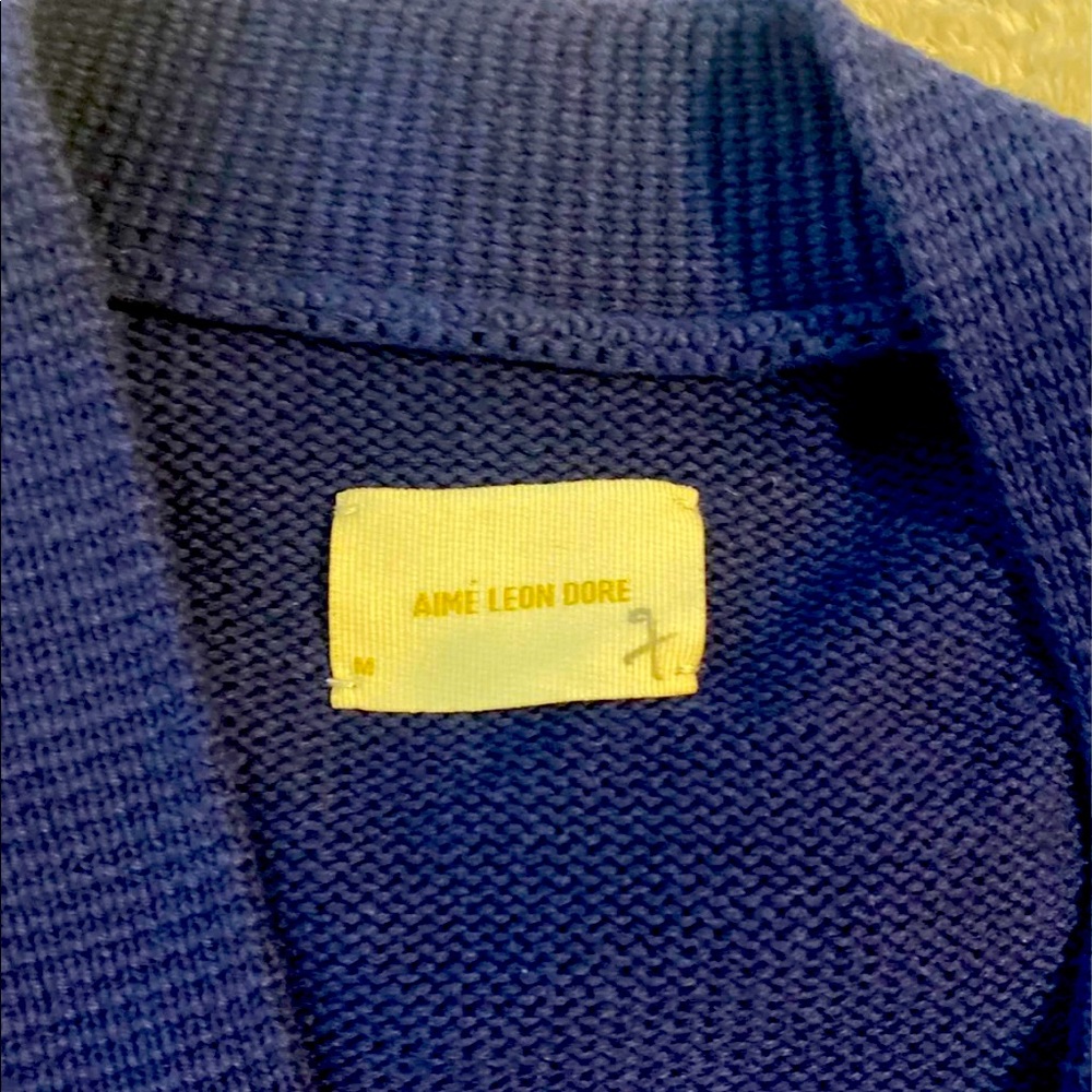 Aimé Leon Dore mens cardigan in medium.